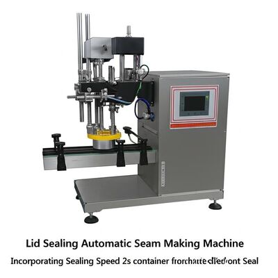 蓋シール自動シーミングマシン、シーリング速度2秒、コンテナに最適、自動コンテナシーリング用