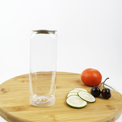500mlプラスチック空の容器は缶のふたの茶ミルク ジュースが付いている正方形をびん詰めにする