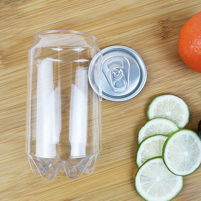 ふたの飲料が付いている350ml円柱プラスチック瓶はジュースに水をまく
