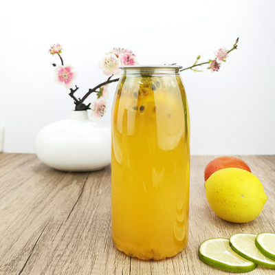 急なふたが付いているミルクのプラスチック650ml使い捨て可能な飲むびん