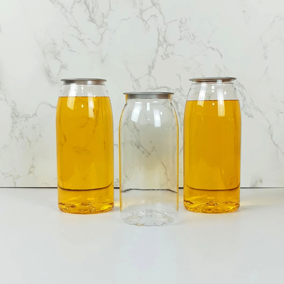 500mlは茶ミルクの風邪-押されたジュース--を貯えるためのプラスチック貯蔵容器をかわいがる