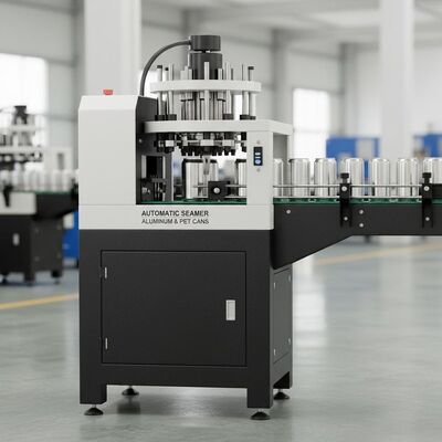 アルミ缶に適した 自動シーム機 黒と白のシーム 漏れがない PET プラスチック缶 互換性 耐久性