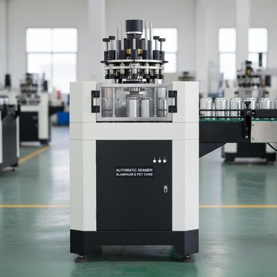 アルミ缶に適した 自動シーム機 黒と白のシーム 漏れがない PET プラスチック缶 互換性 耐久性