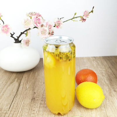 500ml食品等級缶のふたが付いている明確なプラスチック ペット容器は飲料を搾り出す