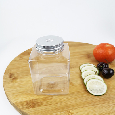 飲料のプラスチック食糧貯蔵は帽子の平らな正方形との500mlを缶詰にする