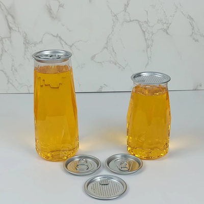 500mlは穀物の小麦粉を貯えるための明確なプラスチックびんのダイヤモンドの形をかわいがる