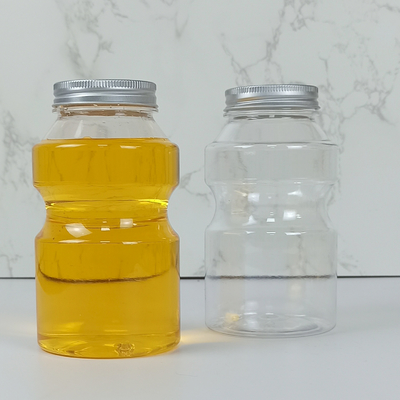 0.5L食品等級ペット プラスチック ビンの王冠はバケツの形ジュースのミルクを鳴らす