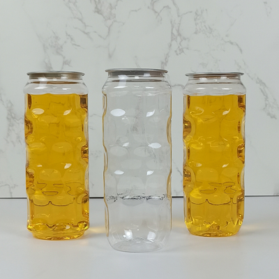 手製の飲料は容易な引きカバーが付いている茶500mlゆとりのプラスチック瓶を搾り出す