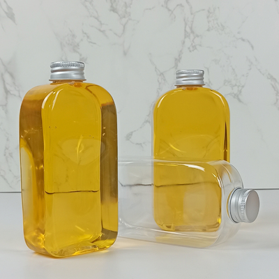 400ml PLAの帽子の明確な飲料が付いている平らな水差し