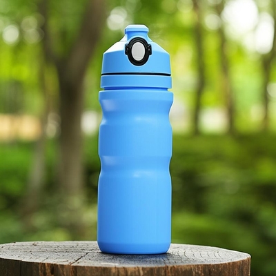 カスタムプラスチック製スポーツボトル、イージープルカバーとアウトドア活動用ラベル面